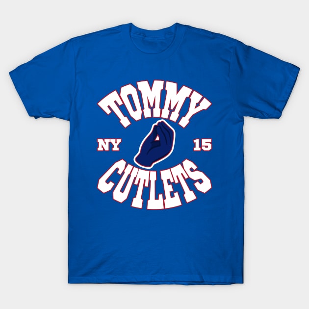 Tommy Cutlets 15 Italian Hand, New York T-Shirt by Megadorim